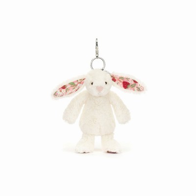 Jellycat Blossom Cream Conejo 'Berry' Dije Para Bolso | WXUT-54078